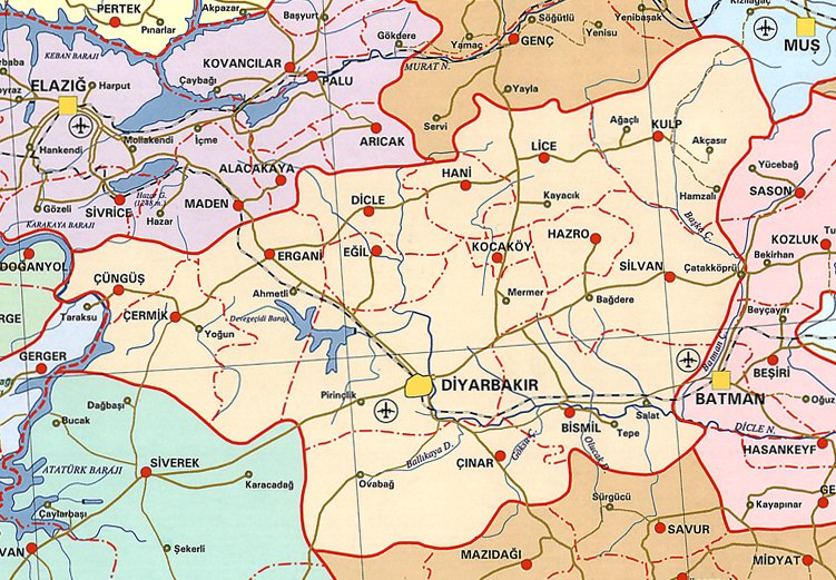 diyarbakir city map