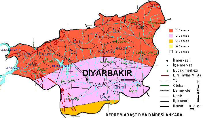 diyarbakir earthquake map