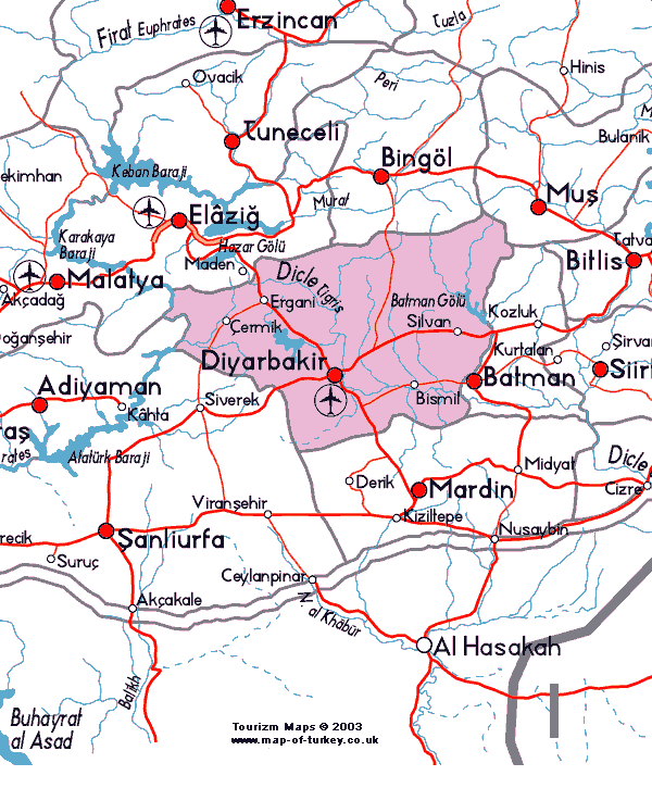diyarbakir map