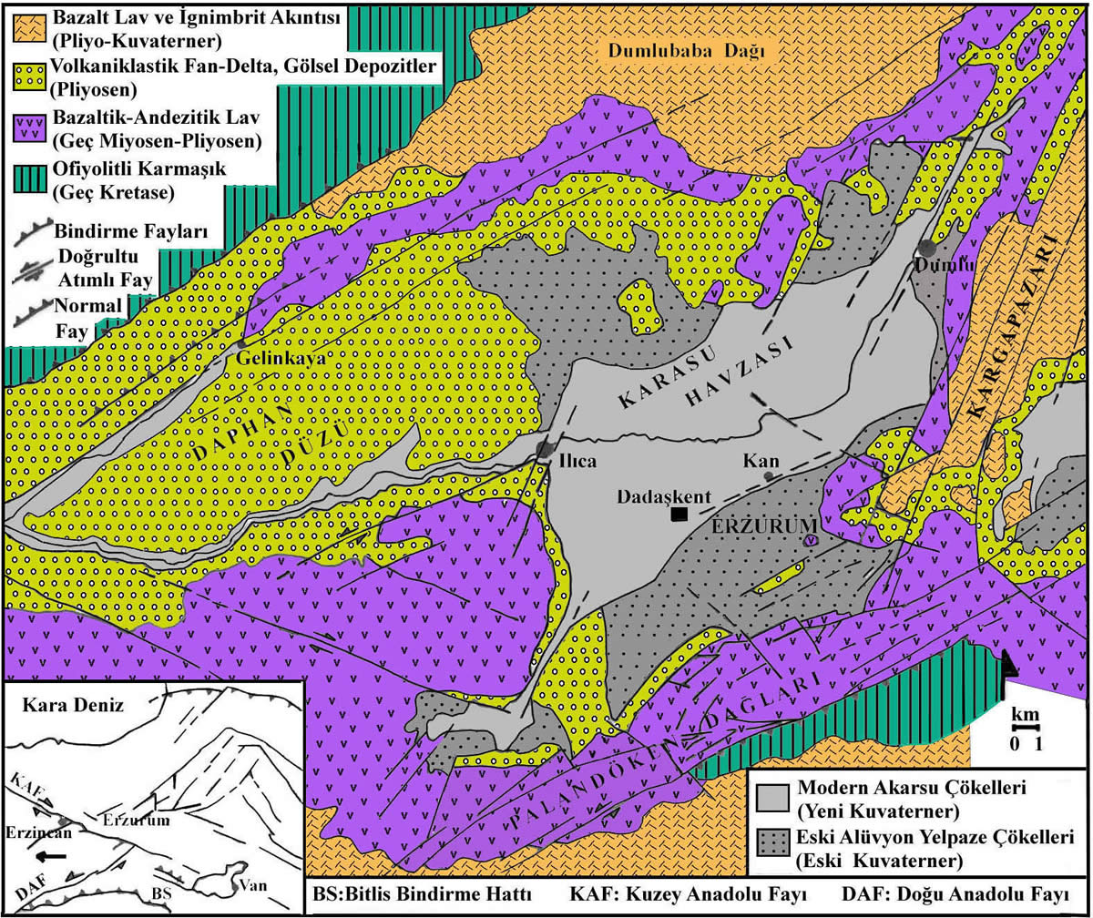 erzurum geology map