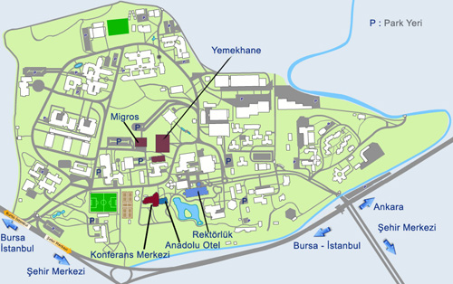 eskisehir anadolu university map