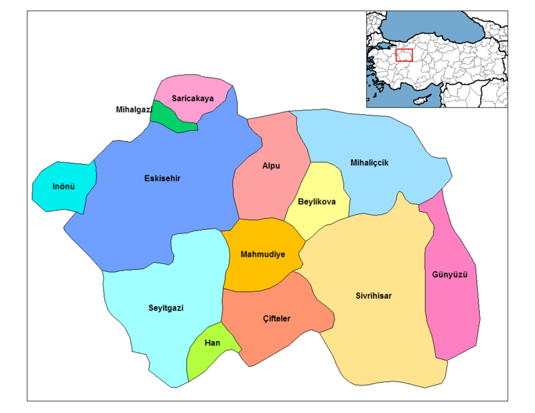 map of eskisehir
