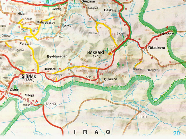 hakkari road map