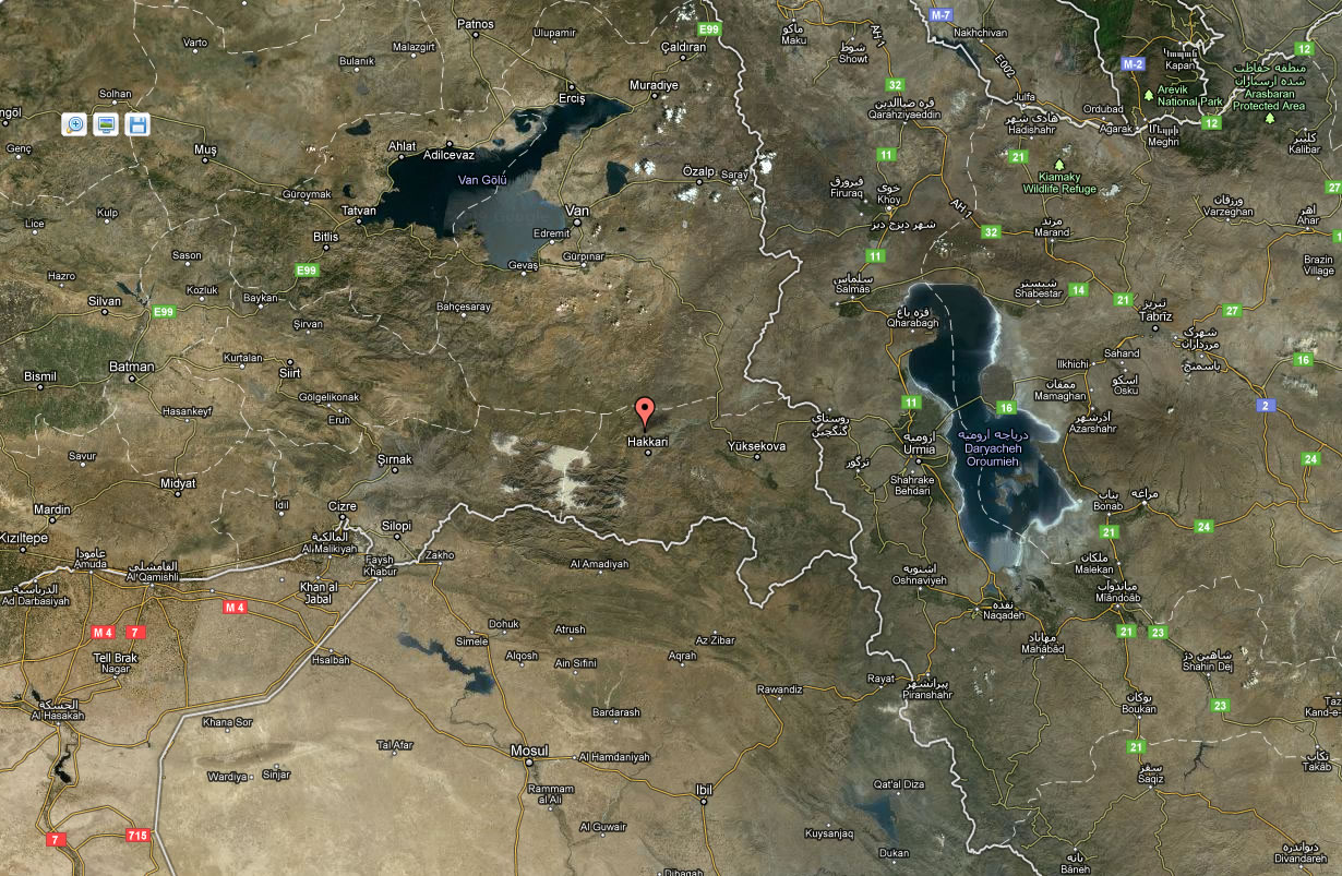 hakkari satellite image