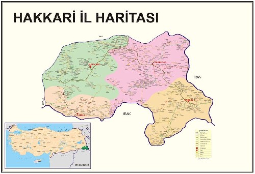 map of hakkari