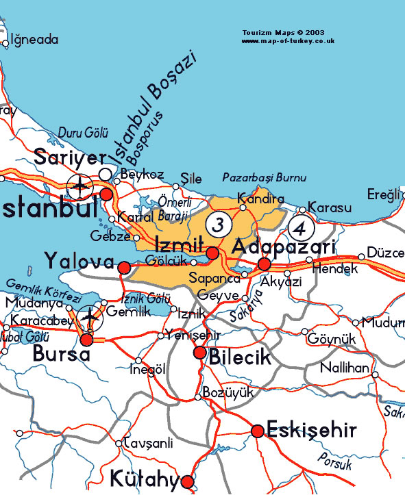 izmit map istanbul