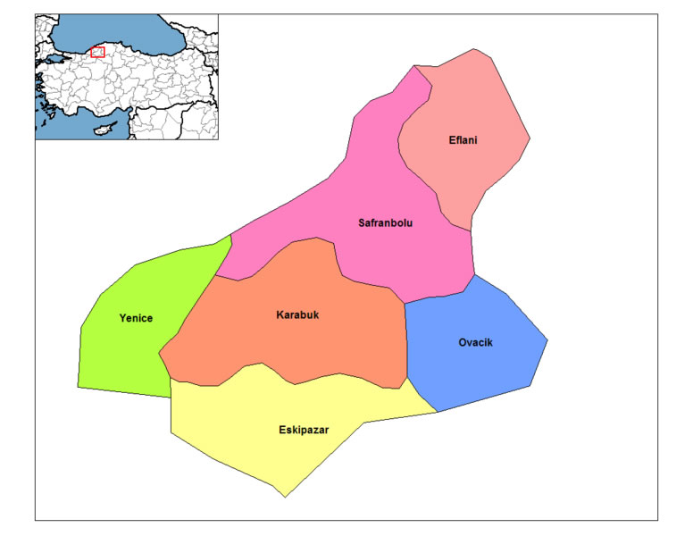 map of karabuk