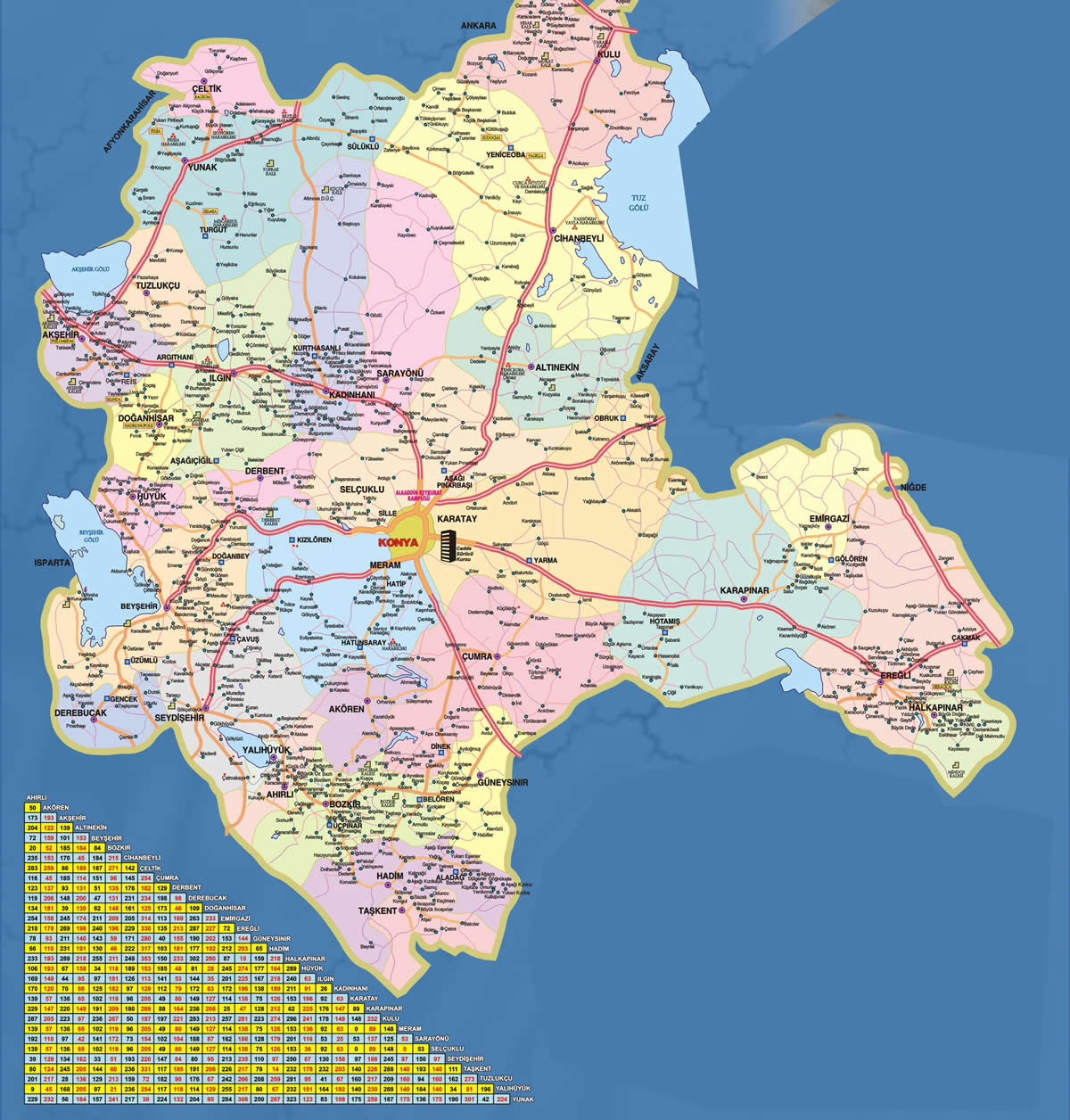 konya map