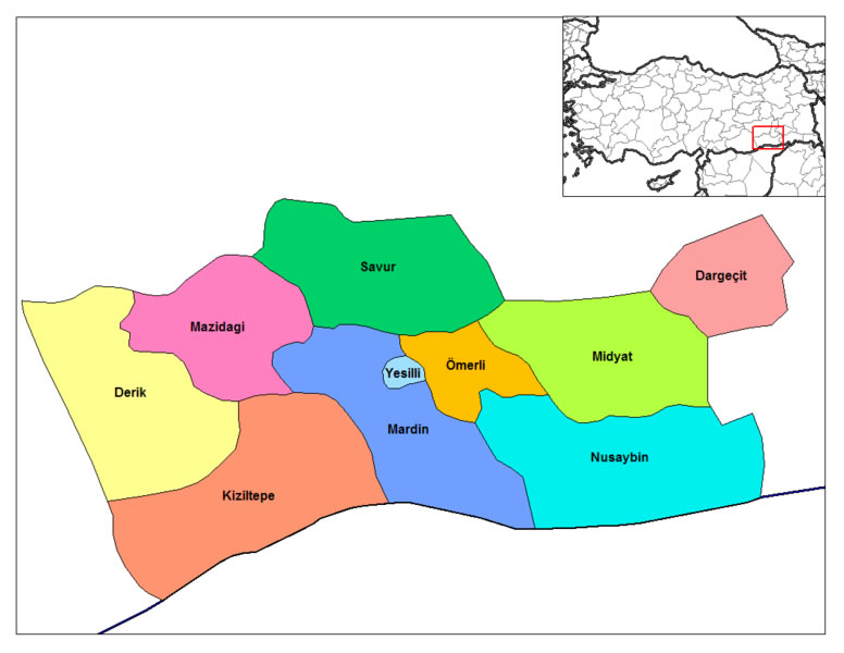 map of mardin