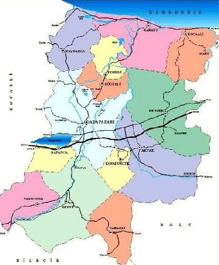 sakarya map sakarya