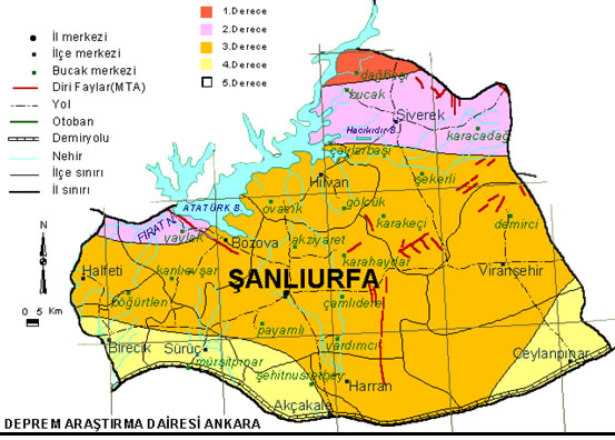 sanliurfa earthquake map