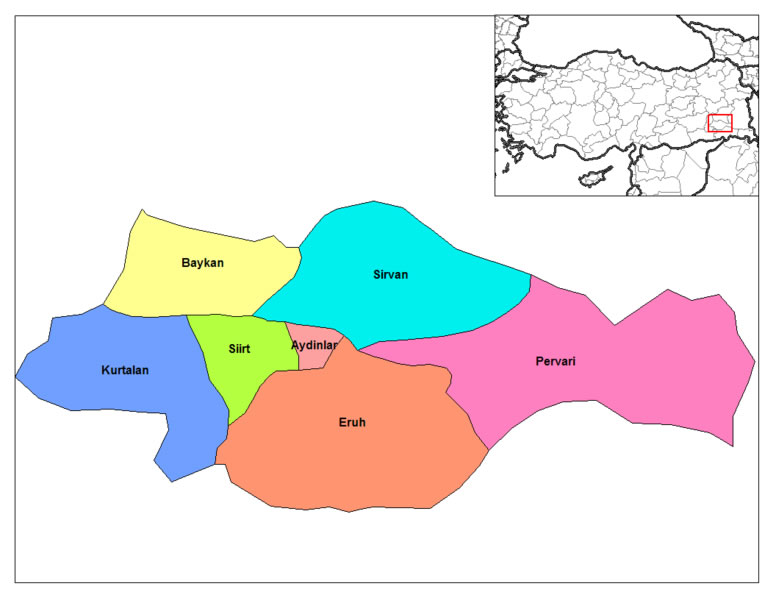 map of siirt