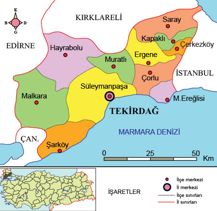 Tekirdag Map