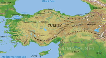 turkey map atlas