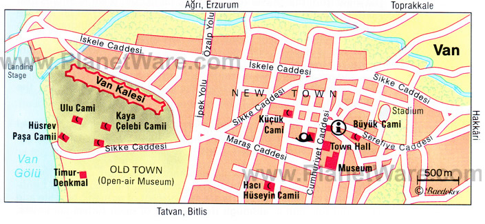 van city center map