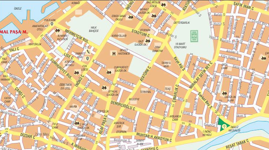 yozgat city center map