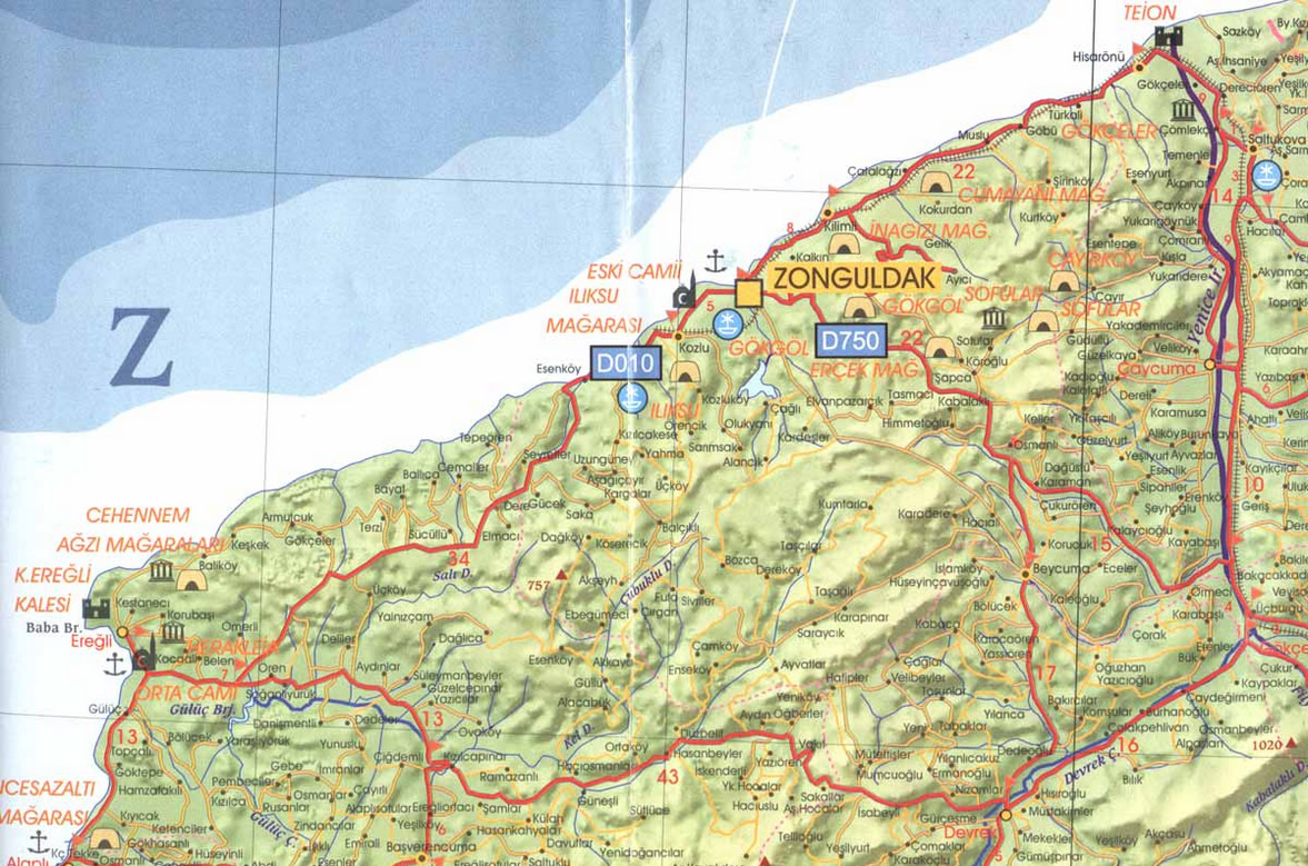 zonguldak ancient map