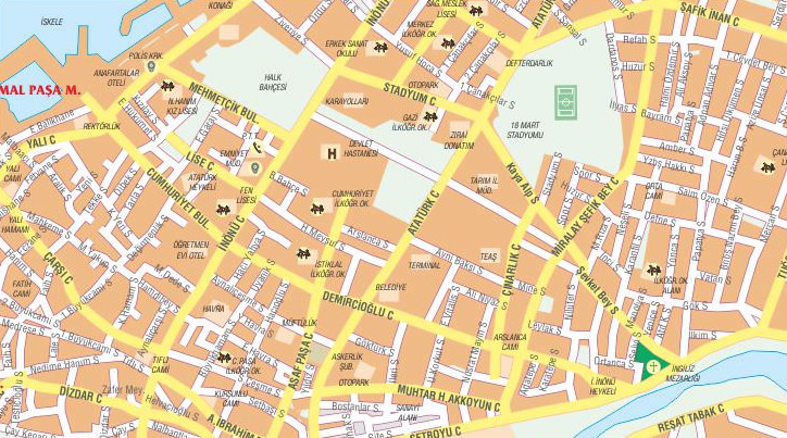 zonguldak city center map