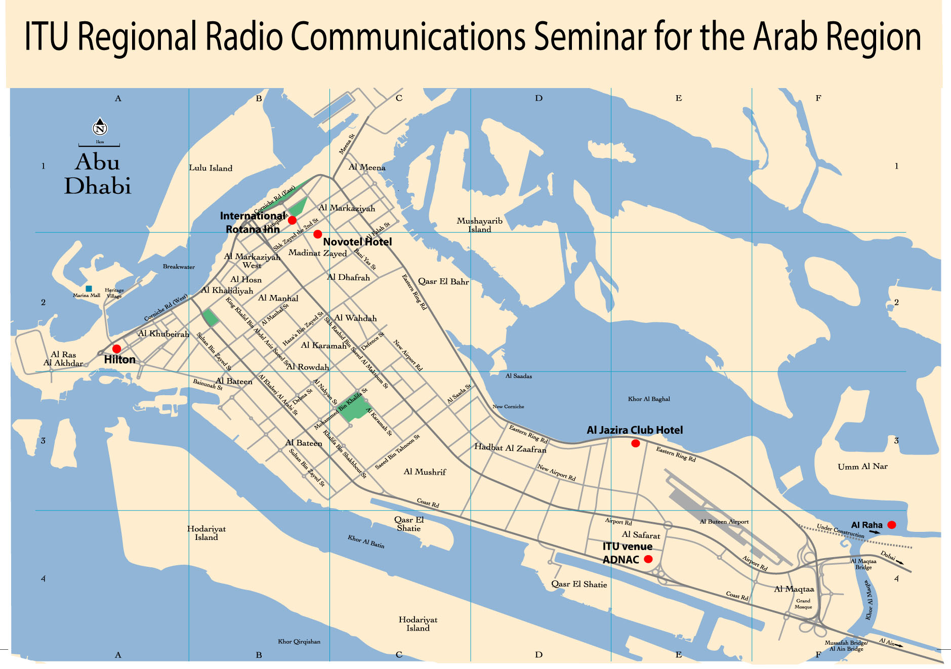 Abu Dhabi center map