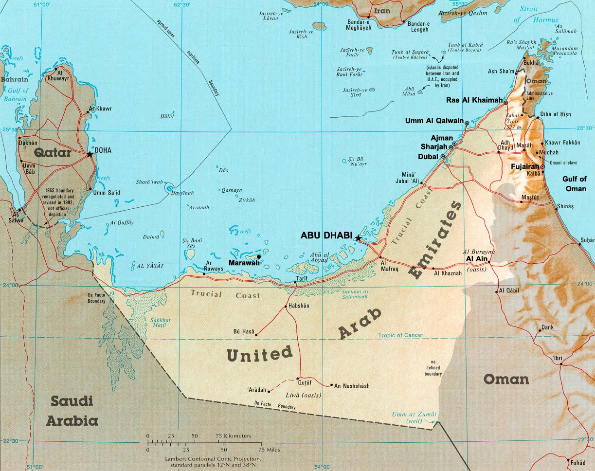 Al Ain united arab emirates map