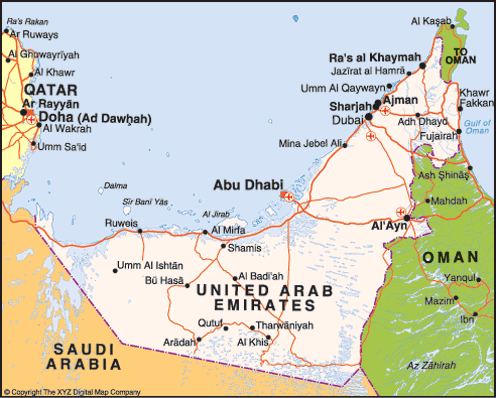Fujairah map