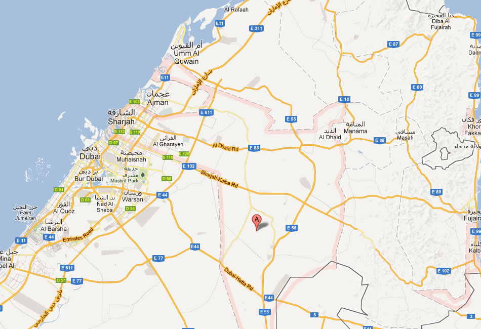 map of Sharjah