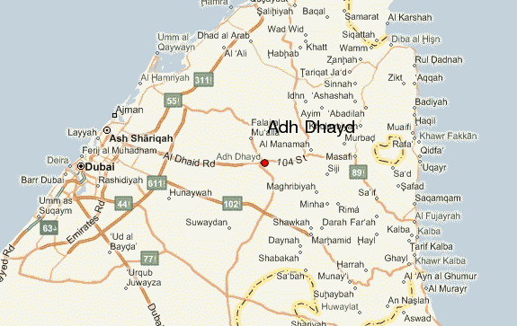shariqah city map