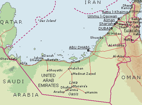 United Arab Emirates Map