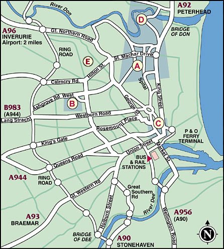 aberdeen city map