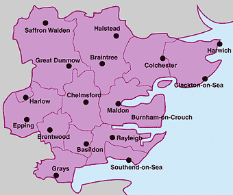 Basildon map