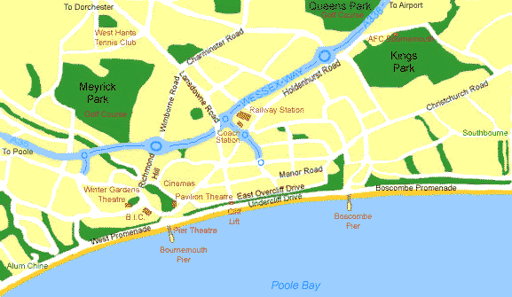 Bournemouth map