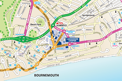 Bournemouth Street Map