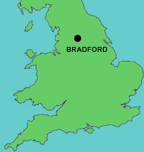 bradford map england
