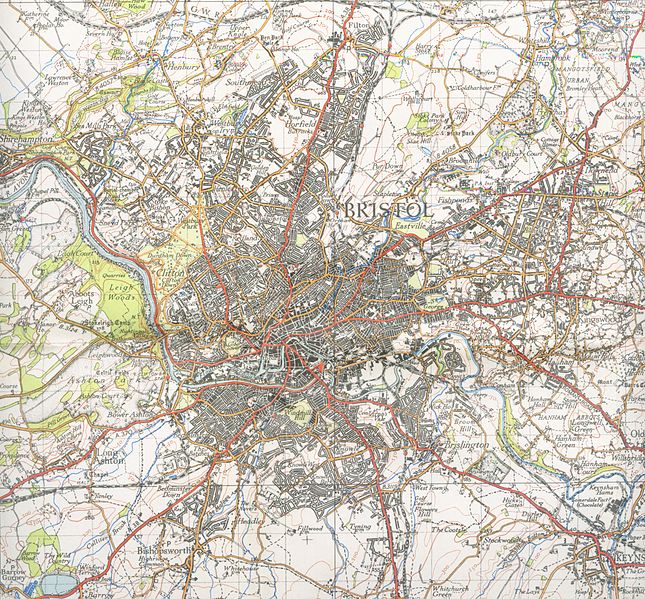 Bristol map 1946
