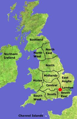 Burnley UK Map