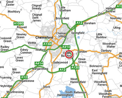 Chelmsford city map