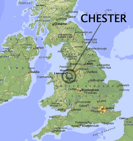 Chester UK Map