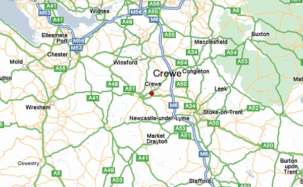 Crewe map