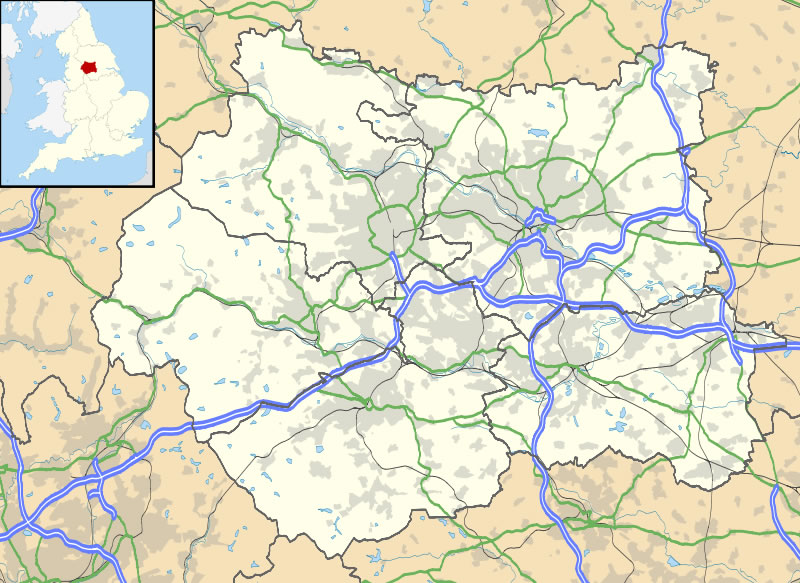 map of Dewsbury