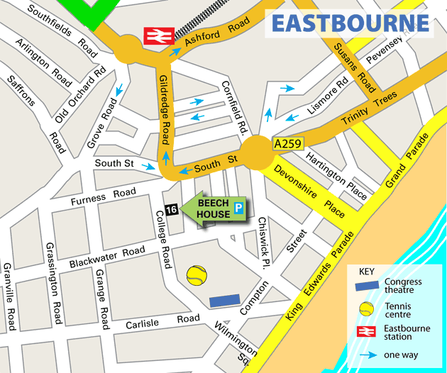 Eastbourne Map