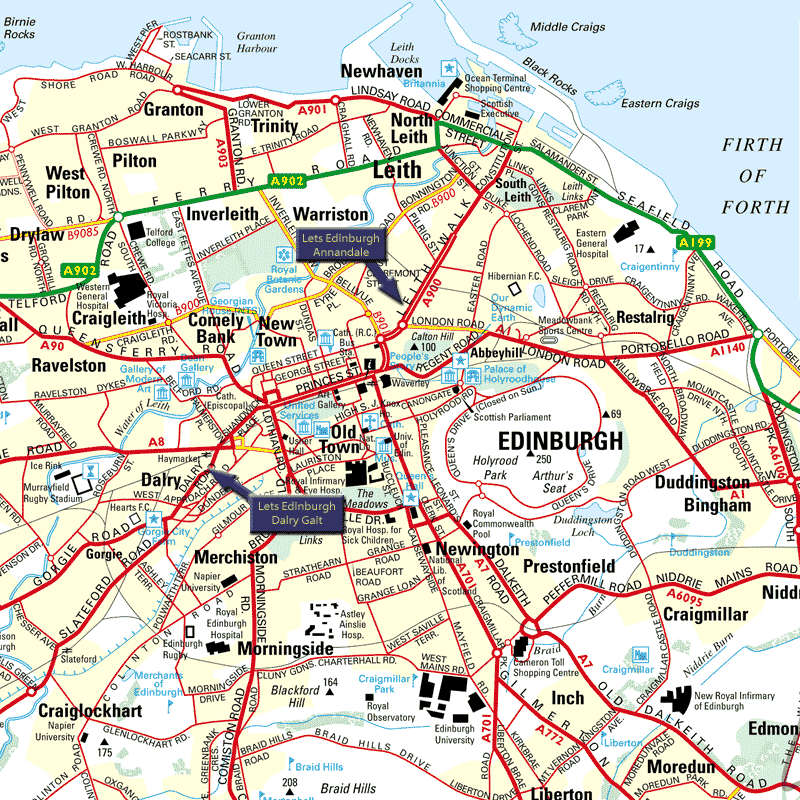 Edinburgh map