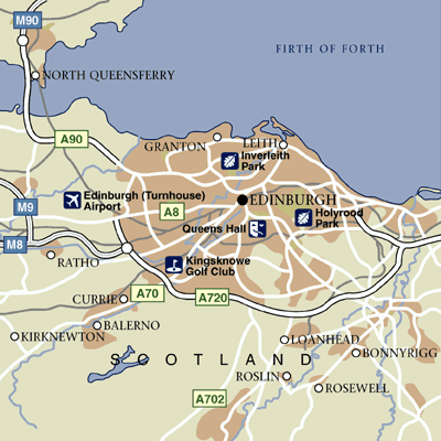 greater Edinburgh map