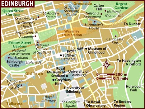 map of edinburgh