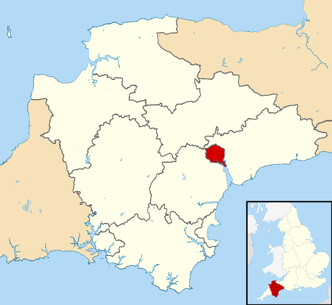 map of Exeter