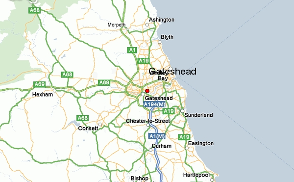 Gateshead map