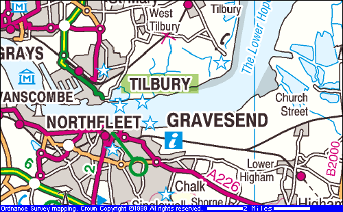 Gravesend map