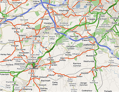 guildford map