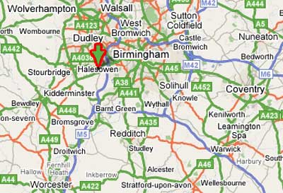 Halesowen map