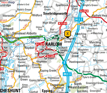 Harlow map