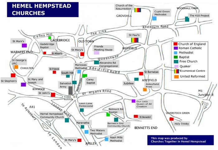 Hemel Hempstead map